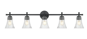 Z-Lite - 7519-5V-MB - Five Light Vanity - Belle - Matte Black