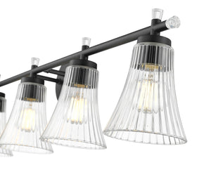 Z-Lite - 7519-5V-MB - Five Light Vanity - Belle - Matte Black