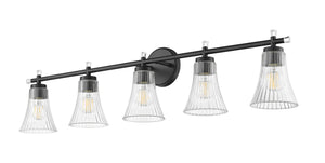 Z-Lite - 7519-5V-MB - Five Light Vanity - Belle - Matte Black