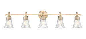 Z-Lite - 7519-5V-MGLD - Five Light Vanity - Belle - Modern Gold