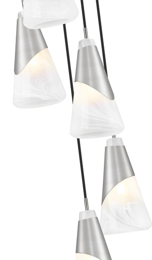 Z-Lite - 828P6-5R-BN - Five Light Chandelier - Aimie - Brushed Nickel