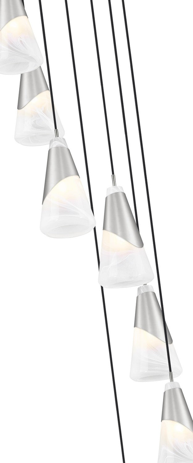 Z-Lite - 828P6-7R-BN - Seven Light Chandelier - Aimie - Brushed Nickel