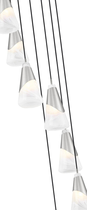 Z-Lite - 828P6-7R-BN - Seven Light Chandelier - Aimie - Brushed Nickel