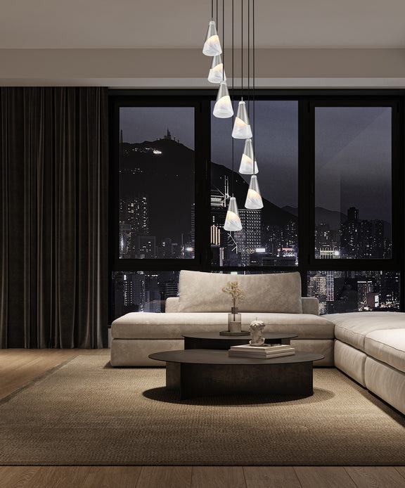 Z-Lite - 828P6-7R-BN - Seven Light Chandelier - Aimie - Brushed Nickel
