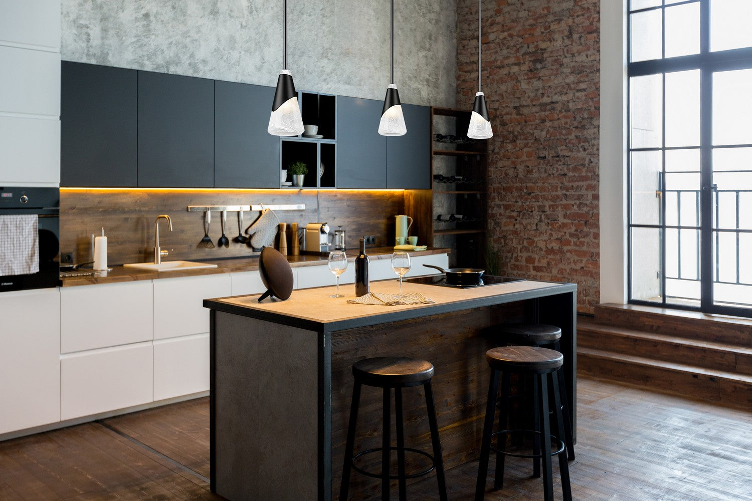 Z-Lite - 828P6-ROD-MB - One Light Pendant - Aimie - Matte Black