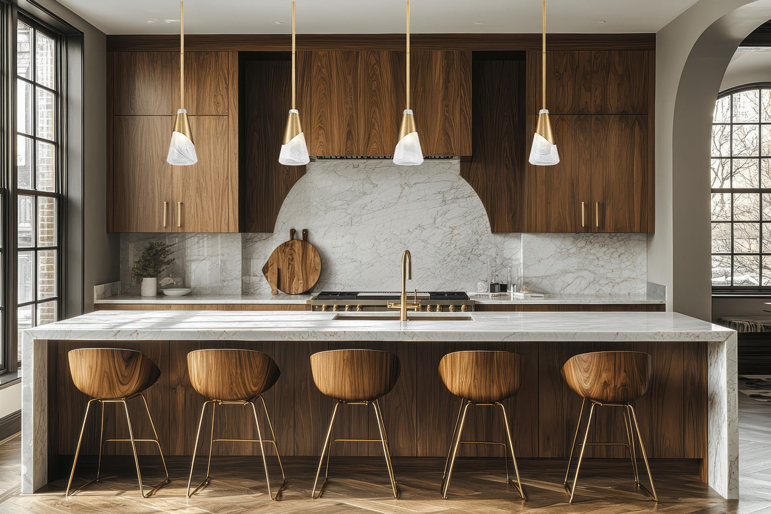 Z-Lite - 828P6-ROD-MGLD - One Light Pendant - Aimie - Modern Gold