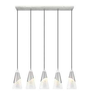 Z-Lite - 828P7-5L-BN - Five Light Linear Chandelier - Aimie - Brushed Nickel
