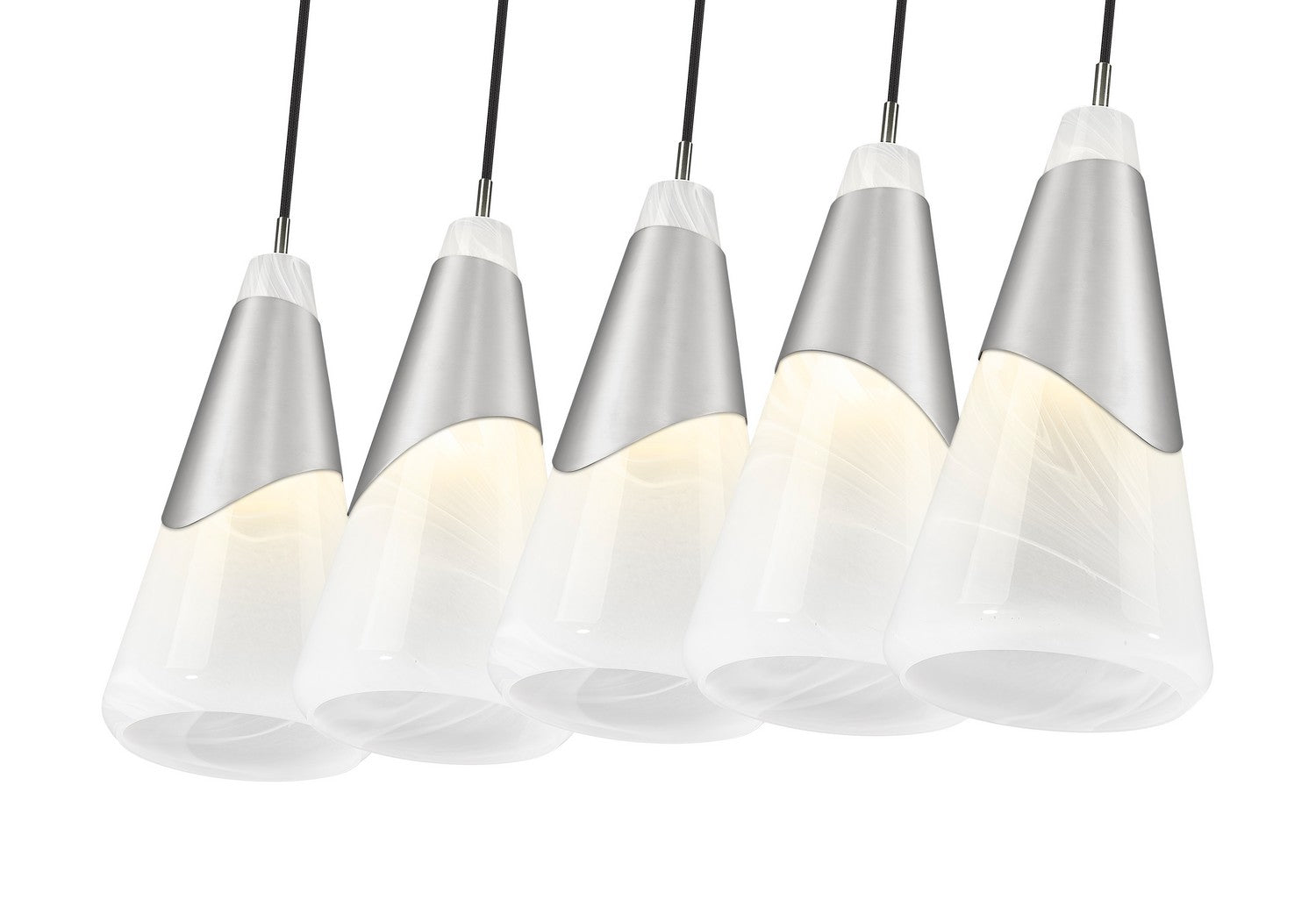 Z-Lite - 828P7-5L-BN - Five Light Linear Chandelier - Aimie - Brushed Nickel