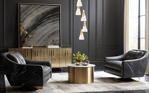 Z-Lite - 828P7-5R-MGLD - Five Light Chandelier - Aimie - Modern Gold