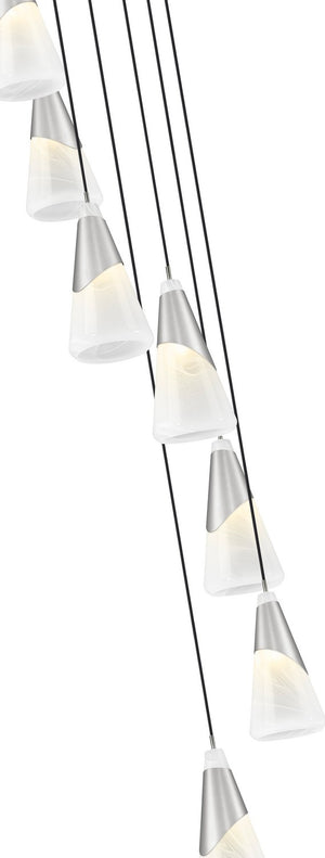 Z-Lite - 828P7-7R-BN - Seven Light Chandelier - Aimie - Brushed Nickel