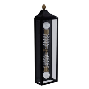 Kalco - 410121MB - Two Light Wall Sconce - Midsummer - Matte Black