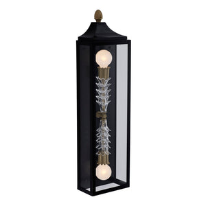 Kalco - 410121MB - Two Light Wall Sconce - Midsummer - Matte Black