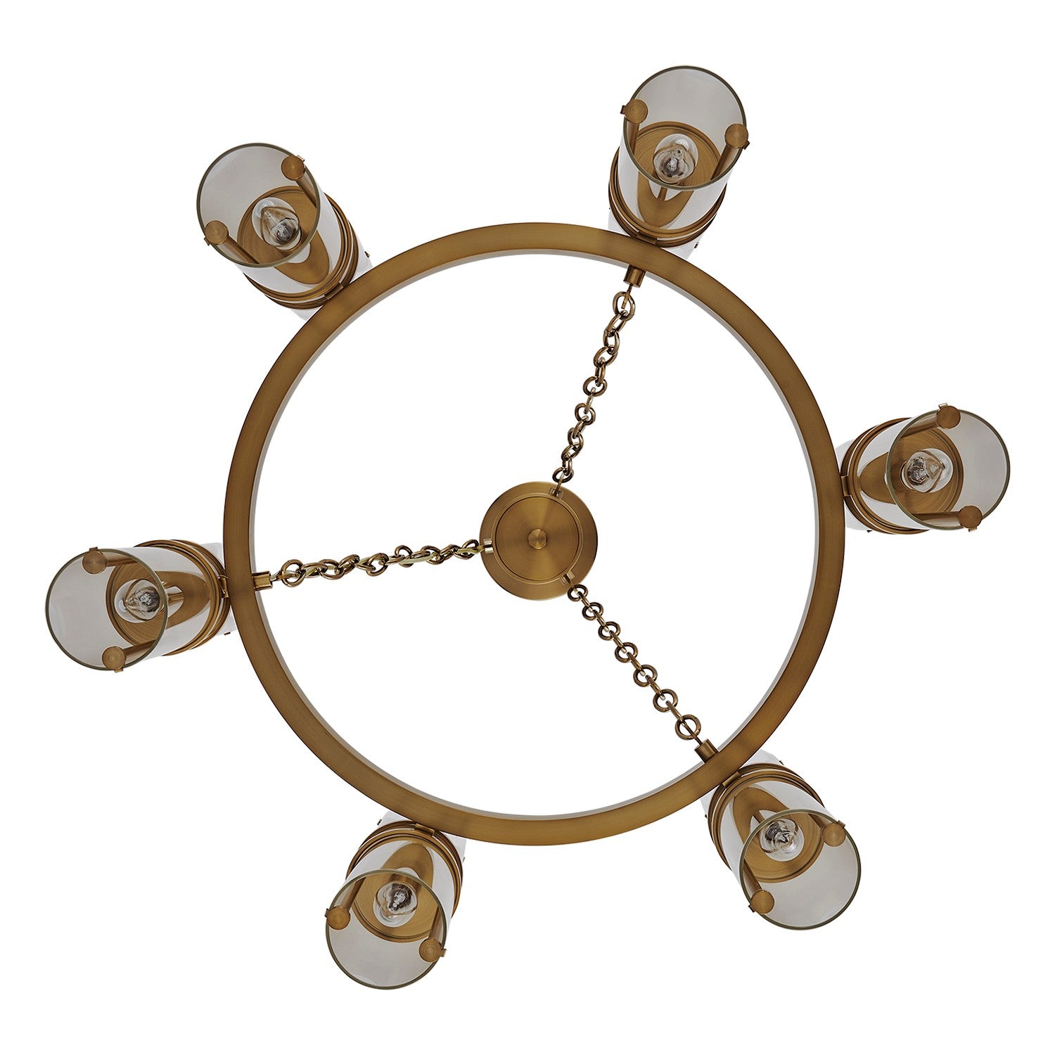 Kalco - 521355VGB - 12 Light Chandelier - Duet - Vintage Brass