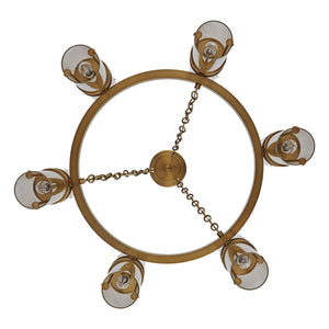 Kalco - 521355VGB - 12 Light Chandelier - Duet - Vintage Brass