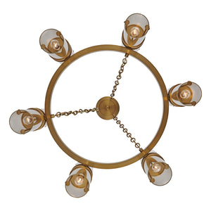 Kalco - 521355VGB - 12 Light Chandelier - Duet - Vintage Brass