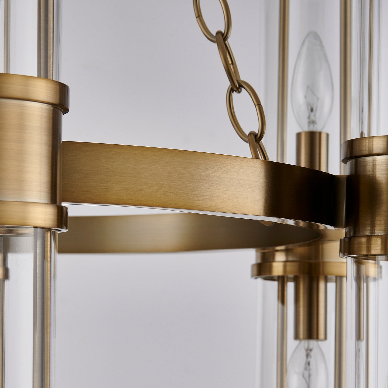Kalco - 521355VGB - 12 Light Chandelier - Duet - Vintage Brass