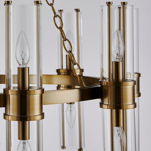 Kalco - 521356VGB - 18 Light Chandelier - Duet - Vintage Brass