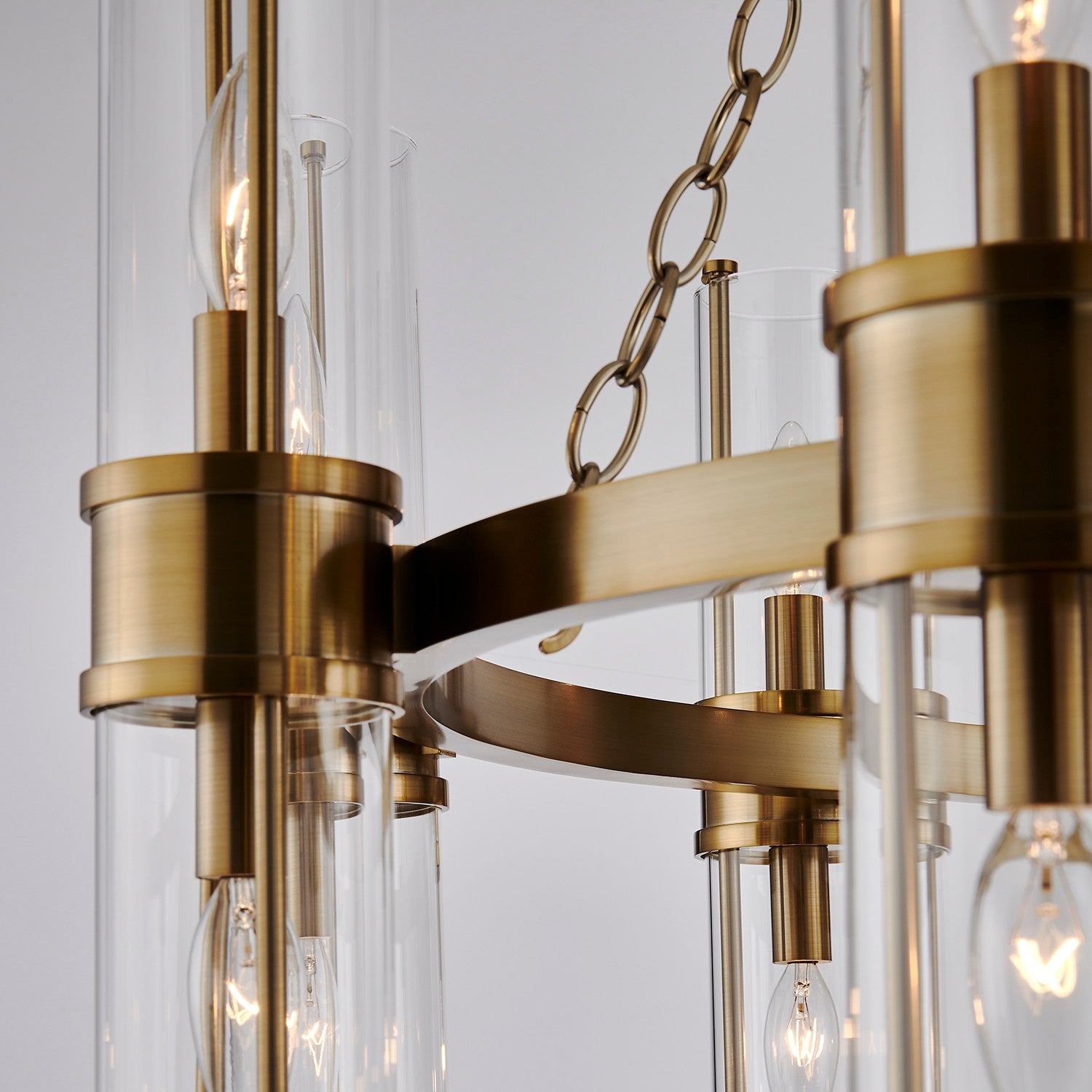 Kalco - 521356VGB - 18 Light Chandelier - Duet - Vintage Brass