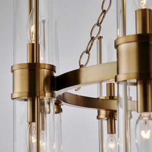 Kalco - 521356VGB - 18 Light Chandelier - Duet - Vintage Brass
