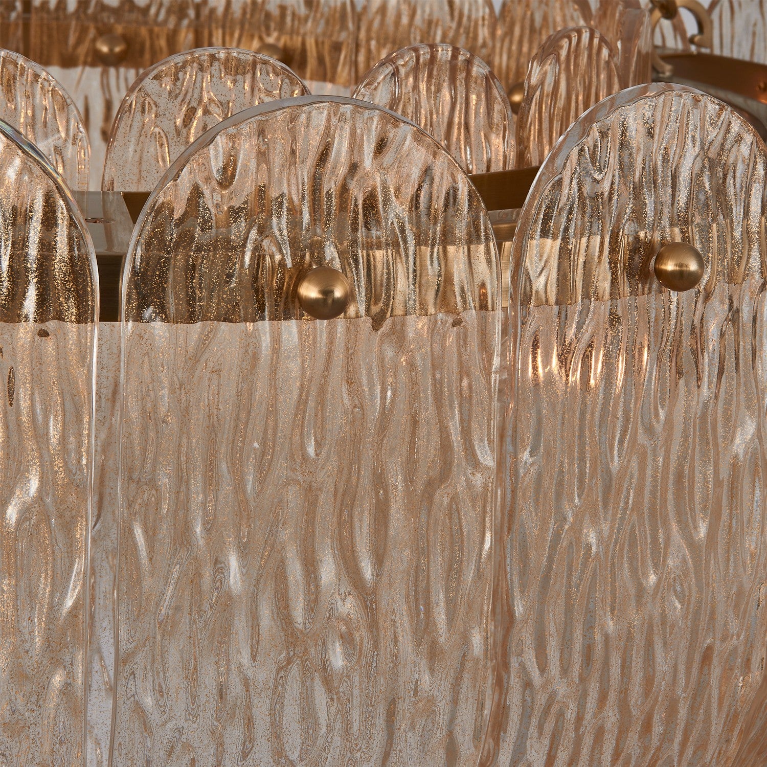 Kalco - 523455WB - Six Light Pendant - Camellia - Winter Brass