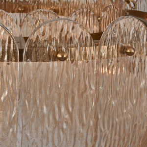 Kalco - 523455WB - Six Light Pendant - Camellia - Winter Brass