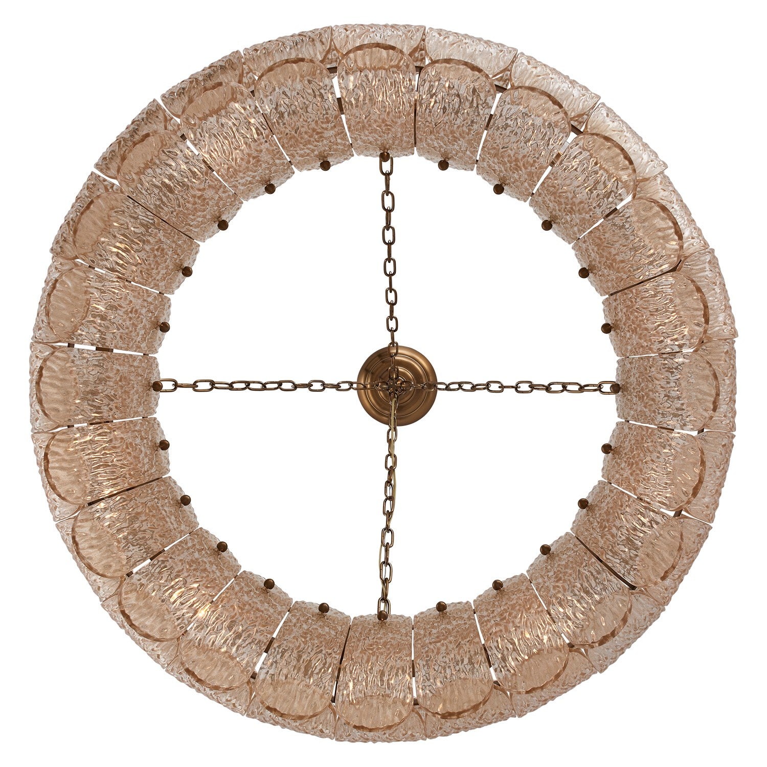 Kalco - 523456WB - Ten Light Pendant - Camellia - Winter Brass