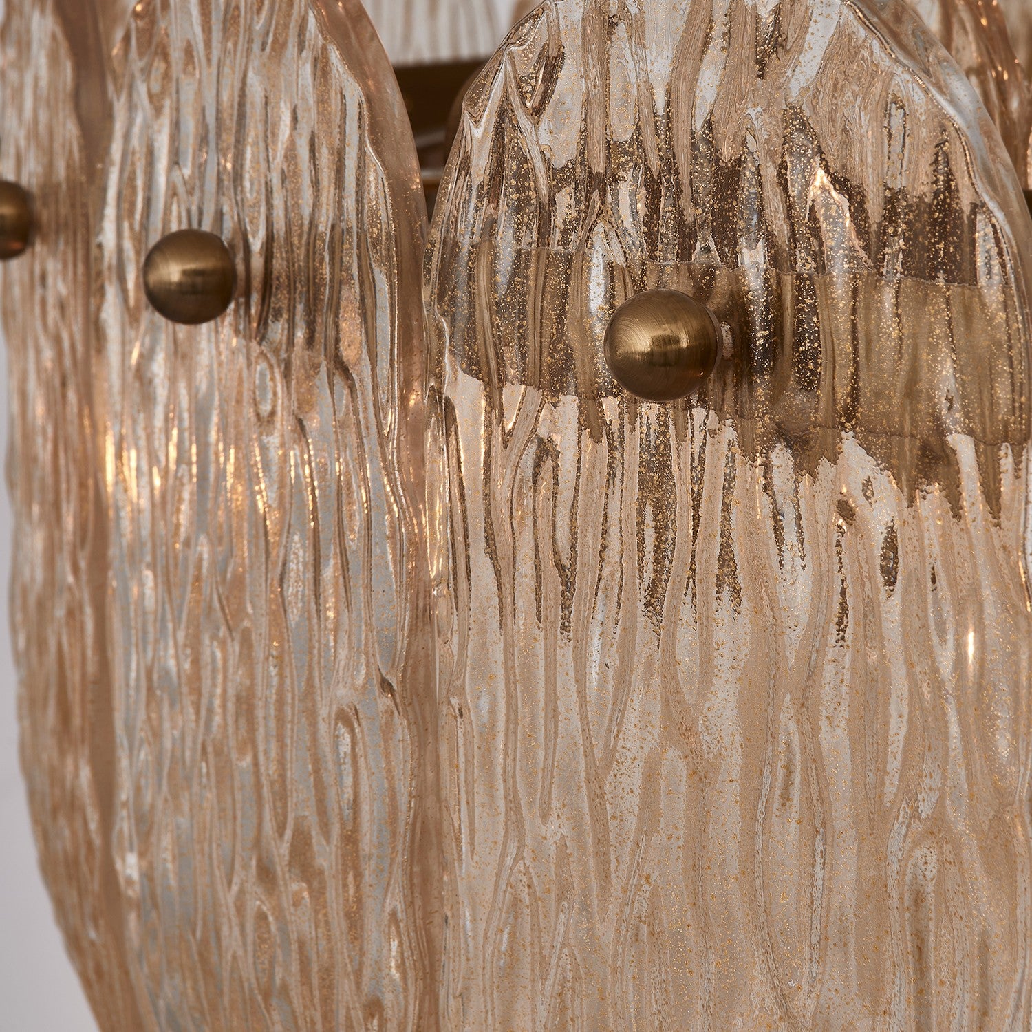Kalco - 523456WB - Ten Light Pendant - Camellia - Winter Brass