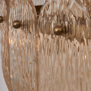 Kalco - 523456WB - Ten Light Pendant - Camellia - Winter Brass