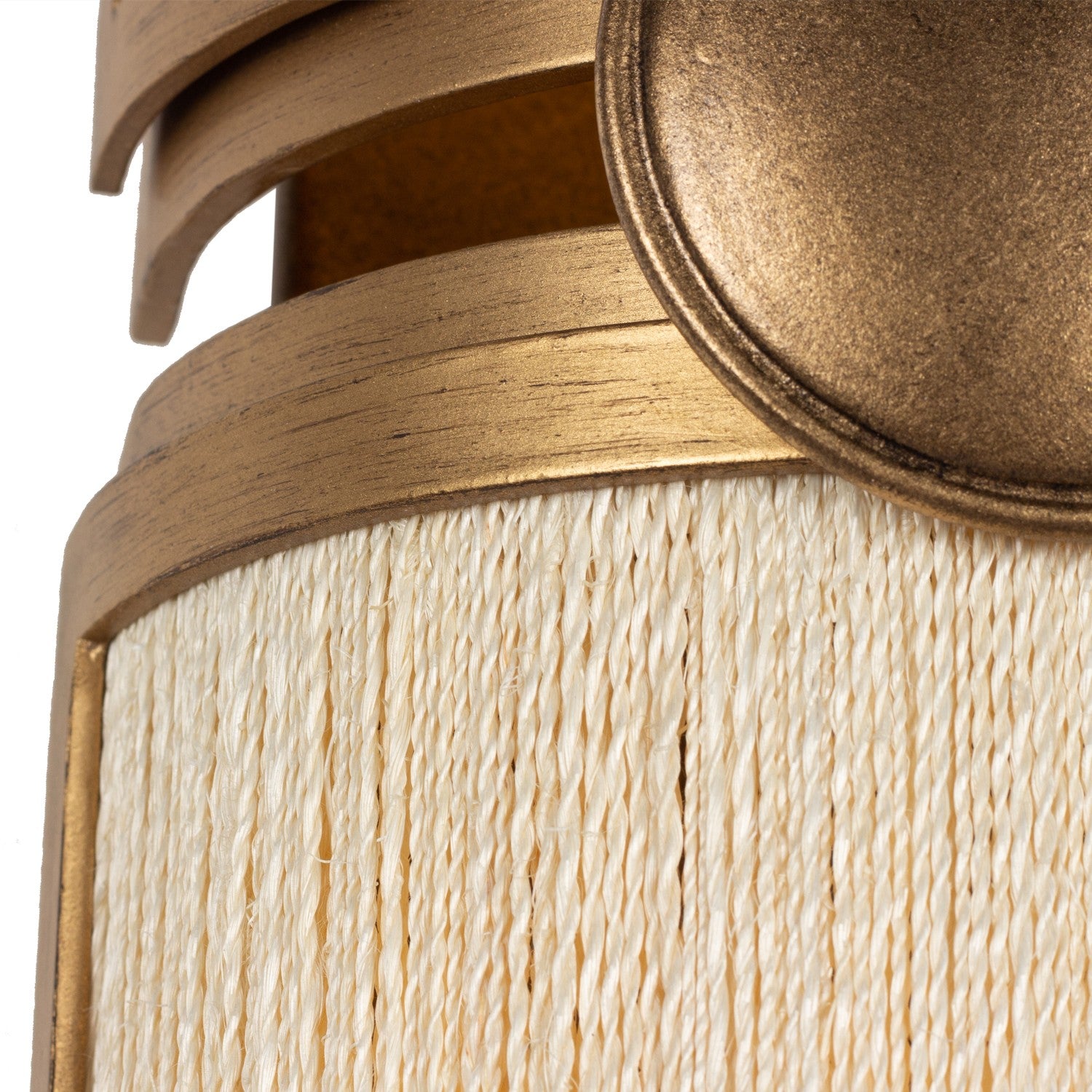 Kalco - 526821PABMG - Two Light Wall Sconce - Button - Pearlized Antique Brass Modern Gold
