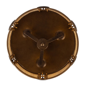 Kalco - 526845PABMG - Three Light Semi-Flush Mount - Button - Pearlized Antique Brass/Modern Gold