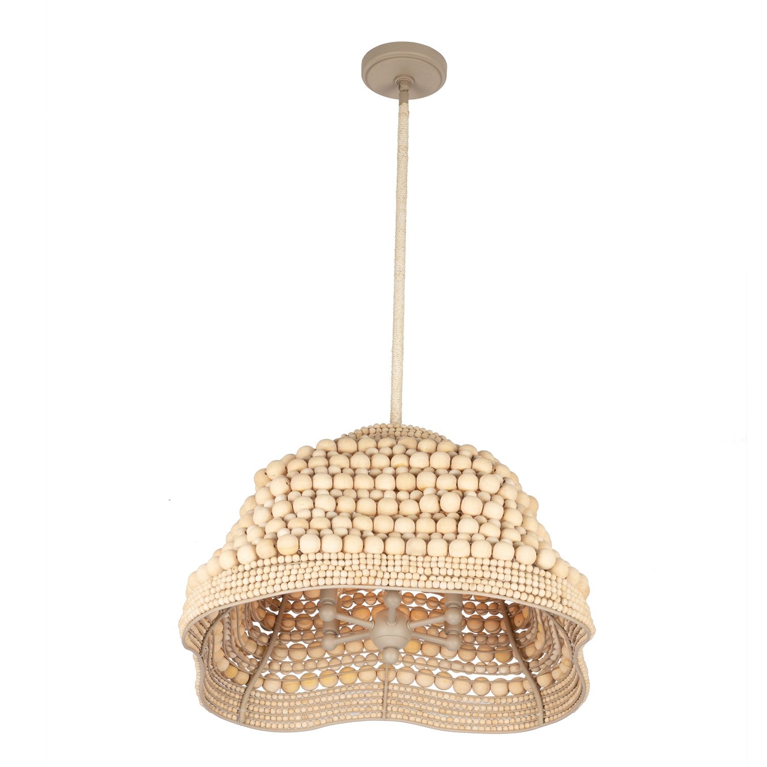 Kalco - 527155JT - Six Light Pendant - Coaxial - Jute
