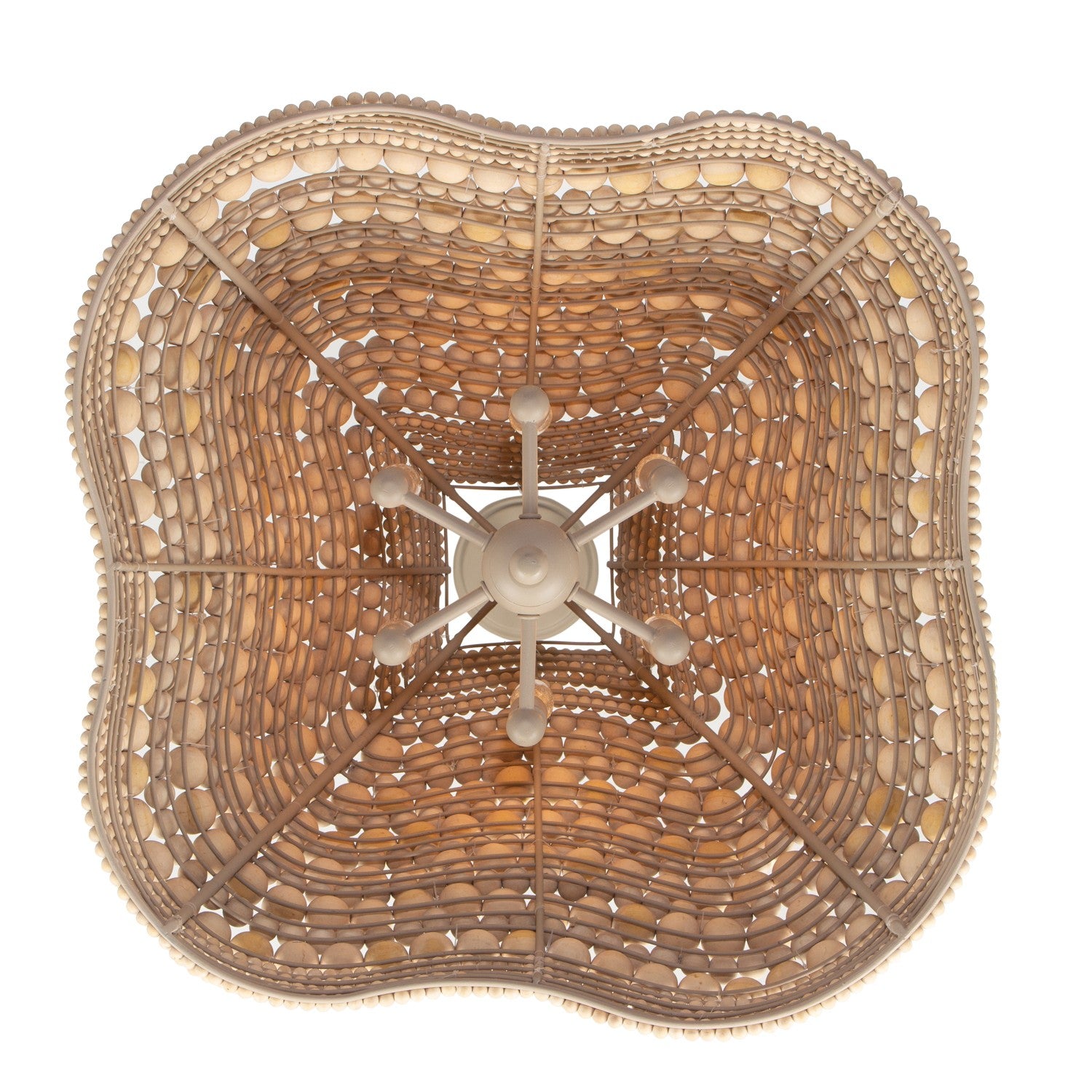 Kalco - 527155JT - Six Light Pendant - Coaxial - Jute