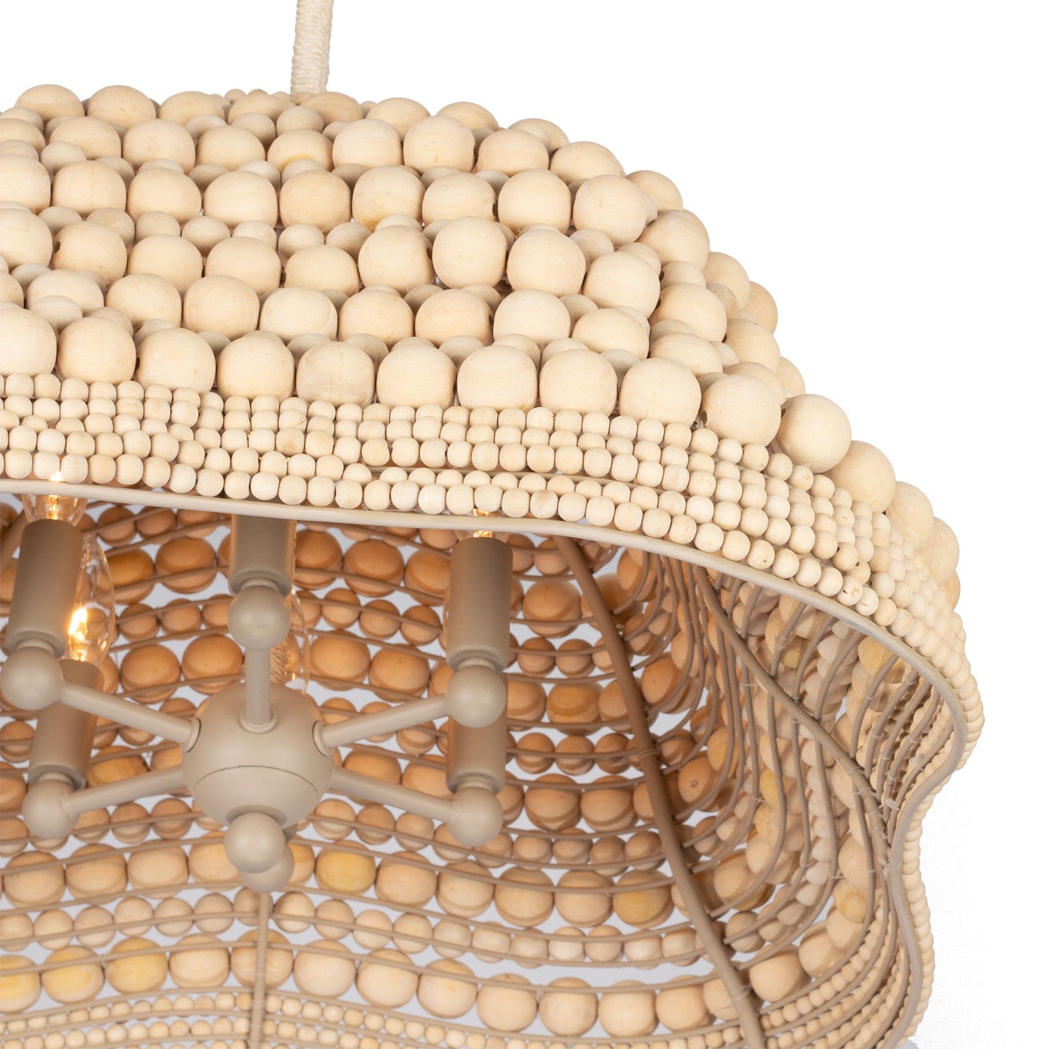 Kalco - 527155JT - Six Light Pendant - Coaxial - Jute