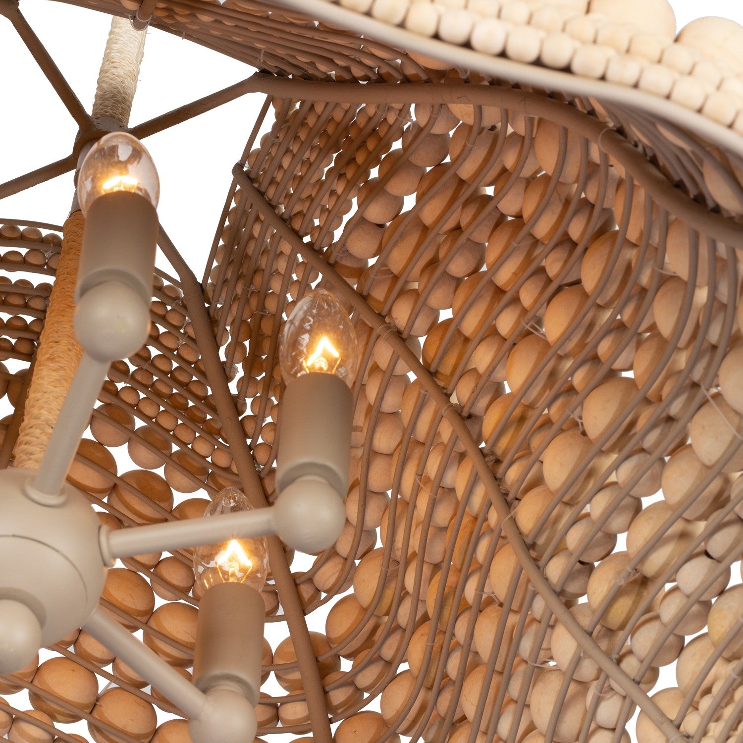 Kalco - 527155JT - Six Light Pendant - Coaxial - Jute
