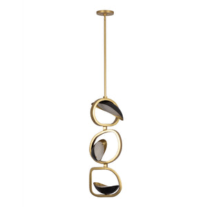 Kalco - 527211BGZ - LED Pendant - Onyx - Brushed Gold/Satin Bronze