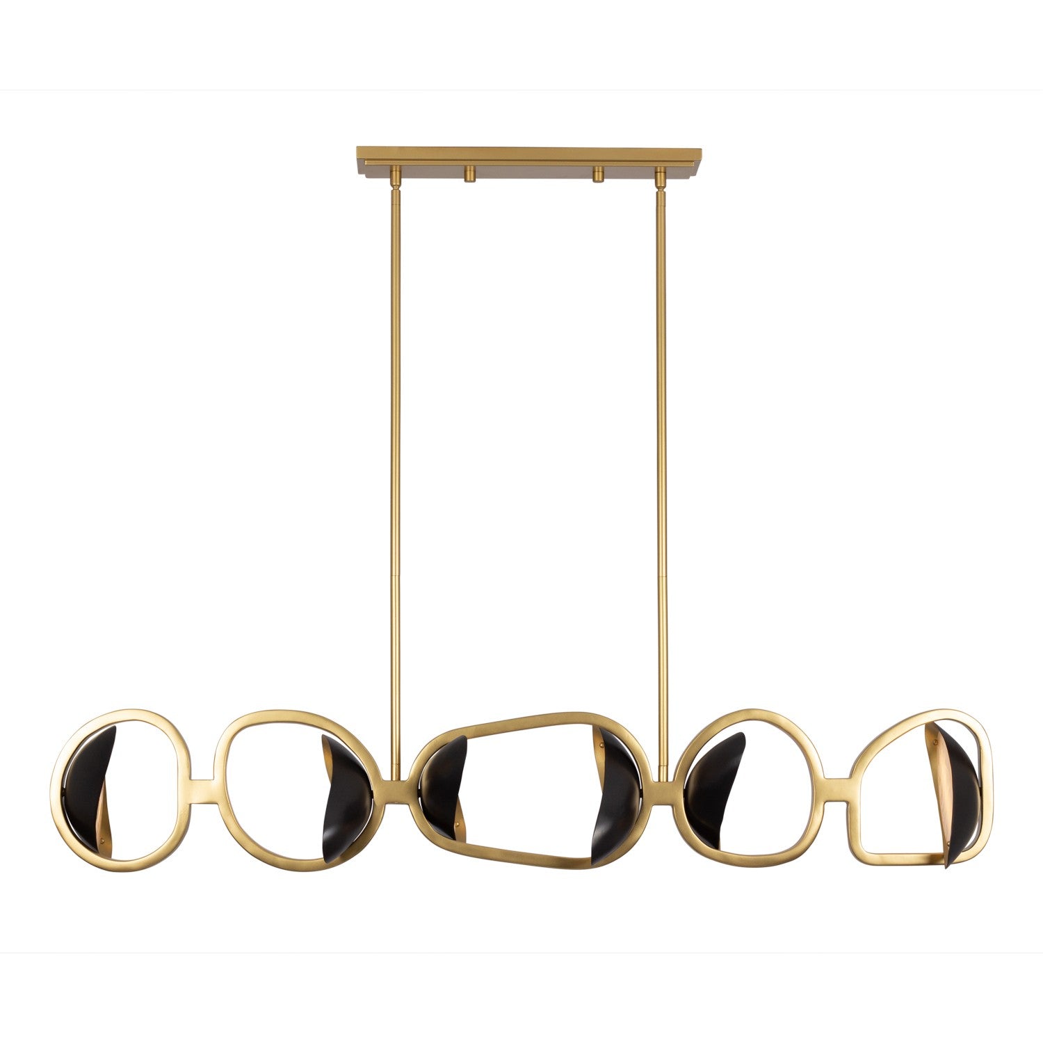 Kalco - 527261BGZ - LED Island Pendant - Onyx - Brushed Gold/Satin Bronze