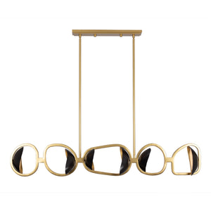 Kalco - 527261BGZ - LED Island Pendant - Onyx - Brushed Gold/Satin Bronze