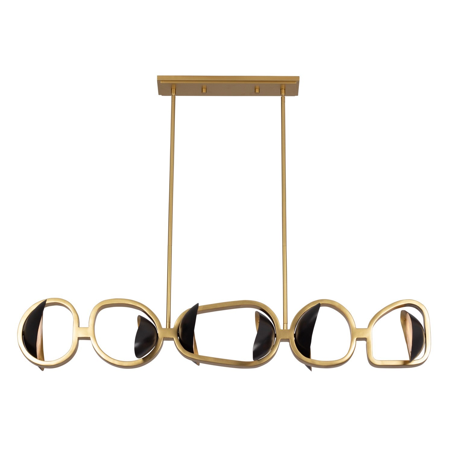 Kalco - 527261BGZ - LED Island Pendant - Onyx - Brushed Gold/Satin Bronze