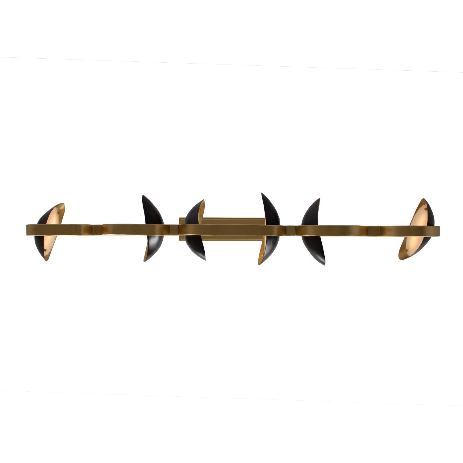 Kalco - 527261BGZ - LED Island Pendant - Onyx - Brushed Gold/Satin Bronze