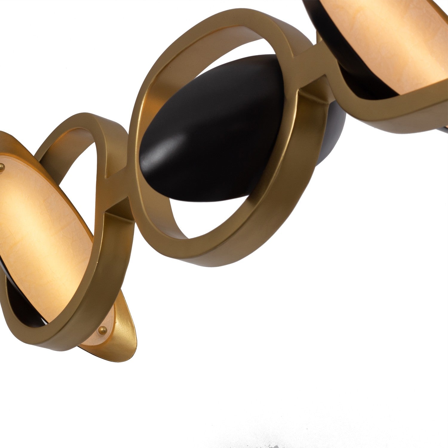 Kalco - 527261BGZ - LED Island Pendant - Onyx - Brushed Gold/Satin Bronze