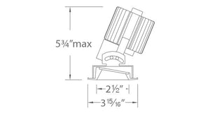 W.A.C. Lighting - R2RAT-NTWA-HZWT - LED Adjustable Trim - Volta - Haze/White