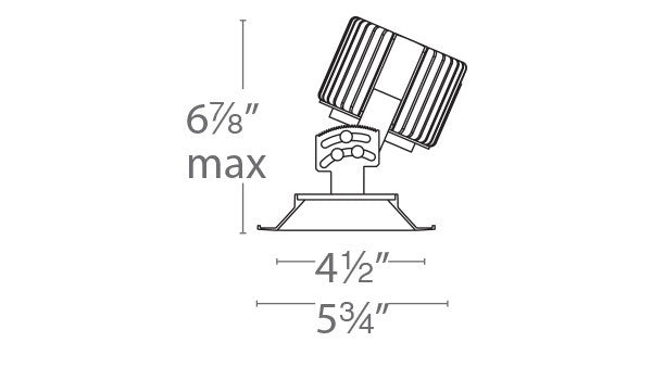 W.A.C. Lighting - R4SAT-FTWB-HZWT - LED Adjustable Trim - Volta - Haze/White