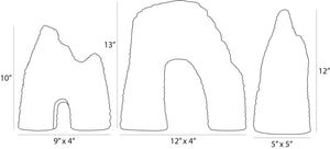 Arteriors - ASC36 - Sculptures, Set of 3 - Isla - Ivory