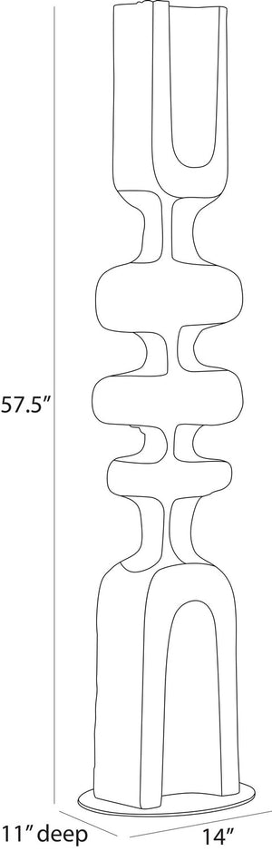 Arteriors - ASC37 - Floor Sculpture - Jayden - Ebony