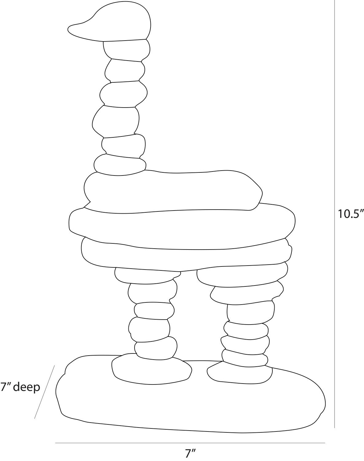 Arteriors - ASC39 - Sculpture - Kevin - Ivory