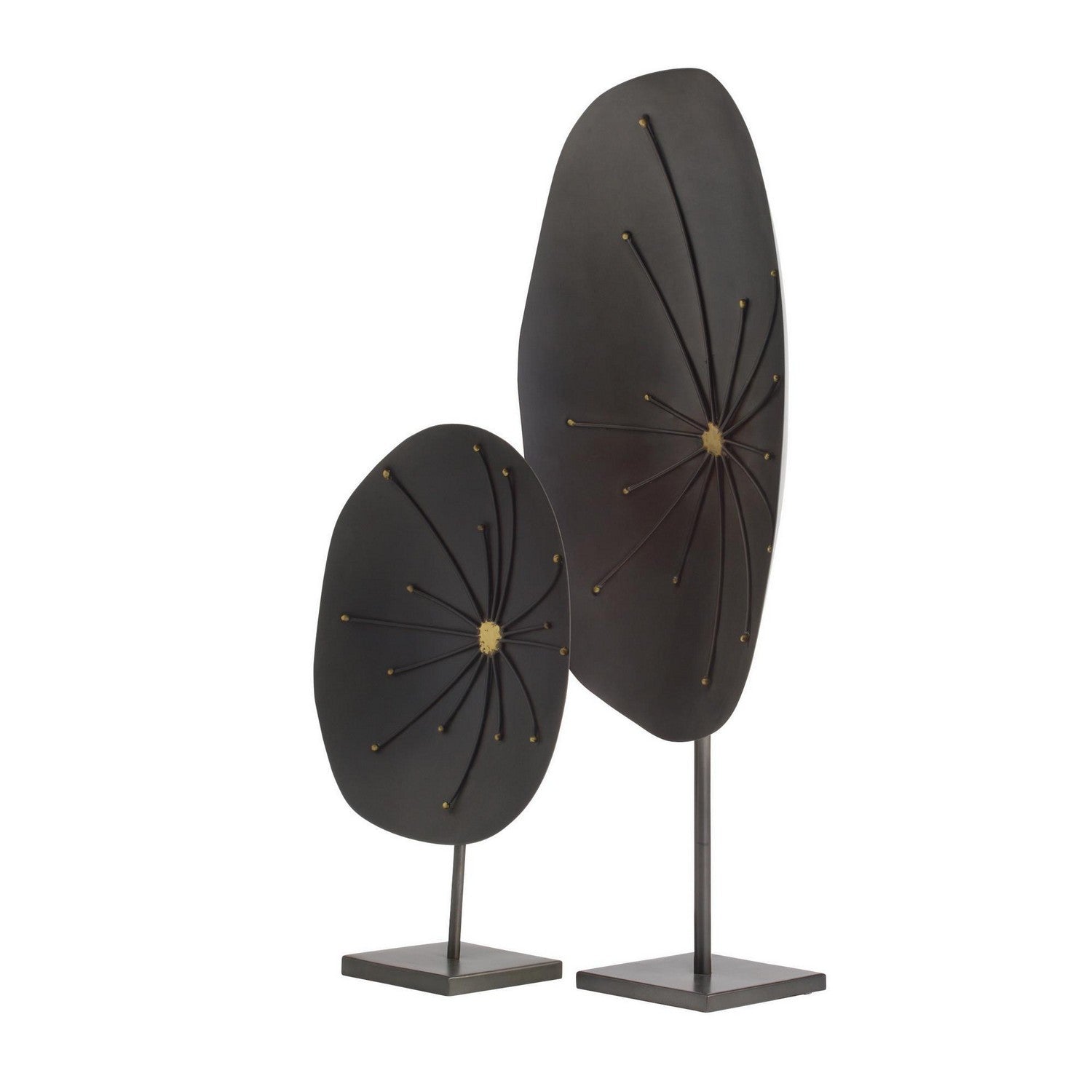 Arteriors - ASI11 - Sculptures, Set of 2 - Jura - Natural Iron