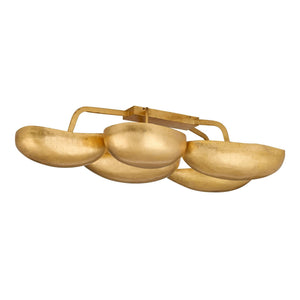 Arteriors - DFI10 - 13 Light Flush Mount - Theo - Gold Leaf