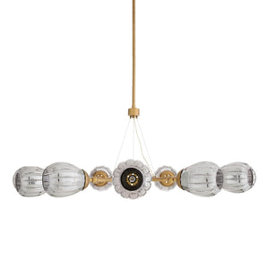 Arteriors - DLC38 - Nine Light Chandelier - Smyth - Smoke Luster