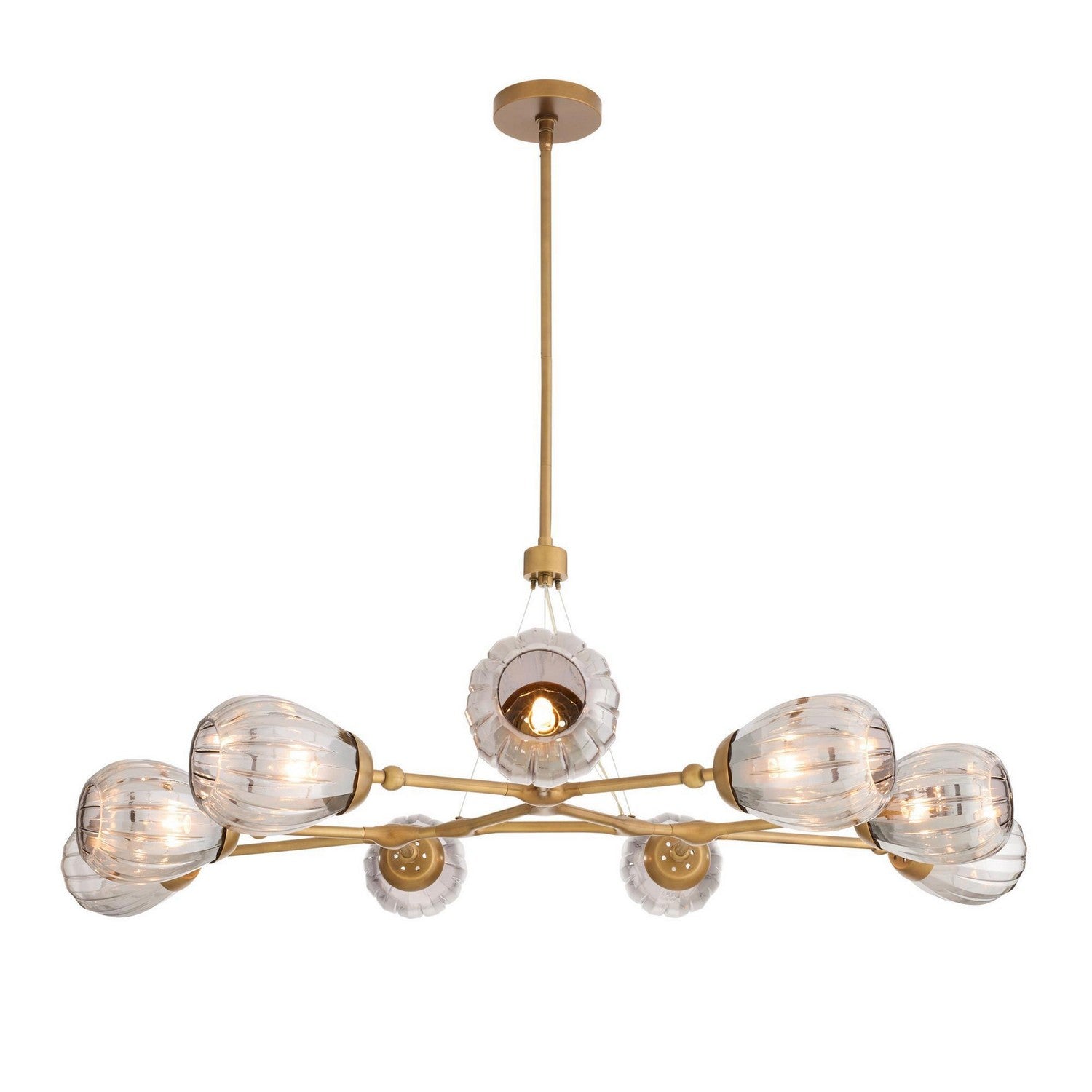 Arteriors - DLC38 - Nine Light Chandelier - Smyth - Smoke Luster