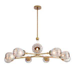 Arteriors - DLC38 - Nine Light Chandelier - Smyth - Smoke Luster
